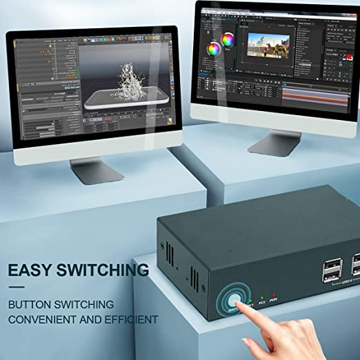 30-портовый KVM-коммутатор DVI/Dp/VGA/USB+Audio