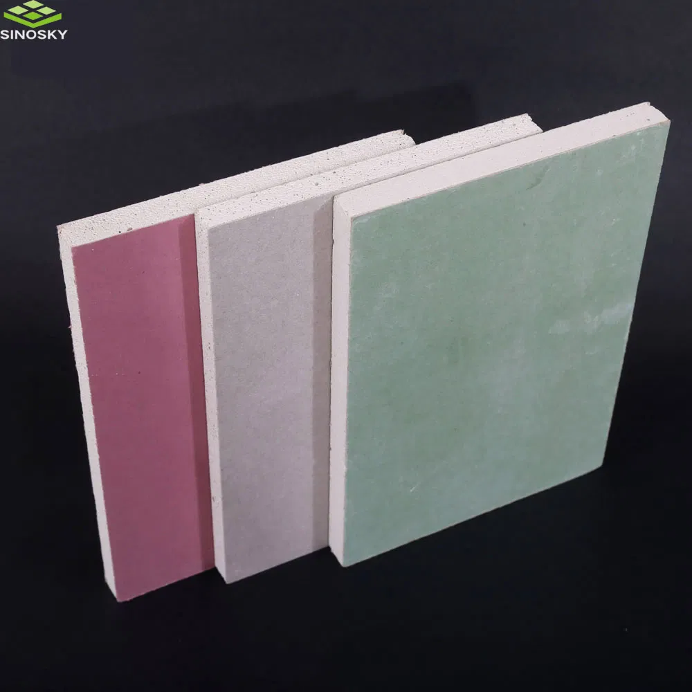 Decroative Material Wall Panel with Plaster Gypsum Board Customized Thickness