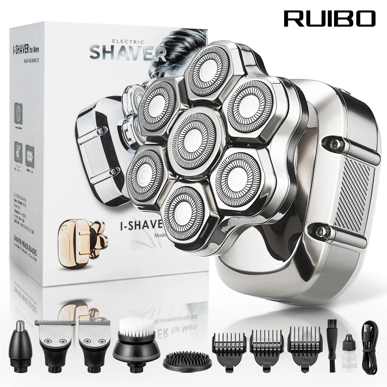 Hair Trimmer Five-Blade Spare Shaver Head Blade Accessories Shaver Head Self-Shaving Clipper
