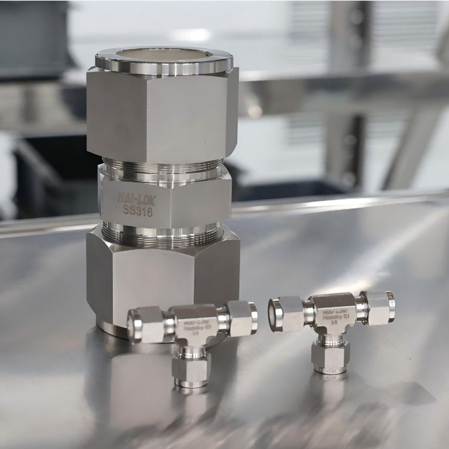 Nai-Lok Super-Duplex Union Elbow Compression Tube Fitting 3/8 Fnpt X 3/8 Tube Stainless Steel Instrumentation Tube Fitting