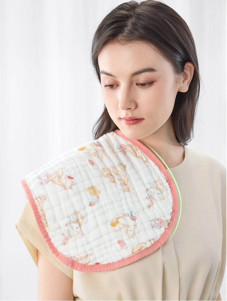 Custom OEM Top Quality Seersucker Burp Cloths for Baby Safe Certified Breathable Burping Cloth with Unique Patterns