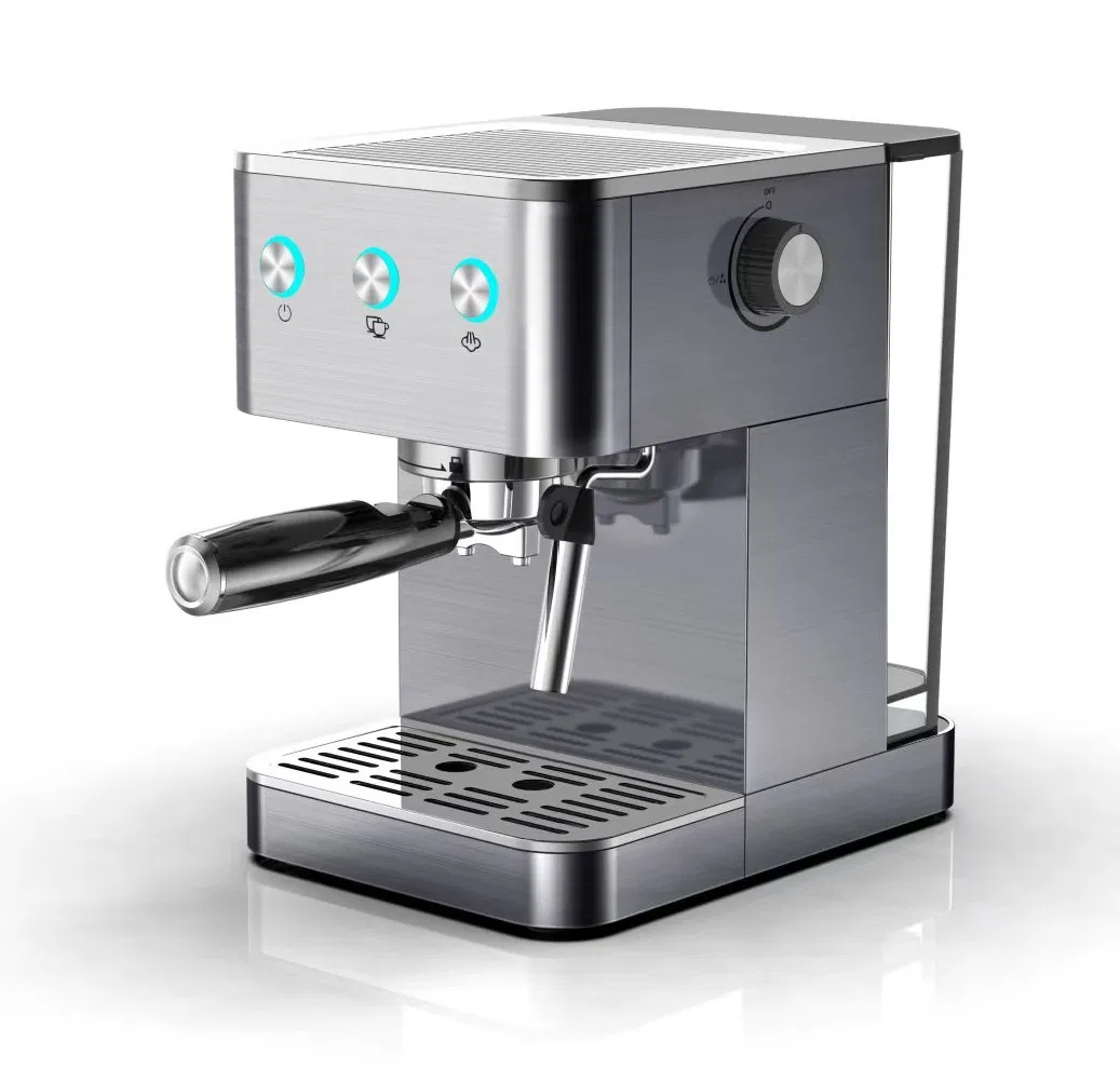 Stainless Steel 15 Bar Espresso Coffee Maker for Cappuccino and Latte