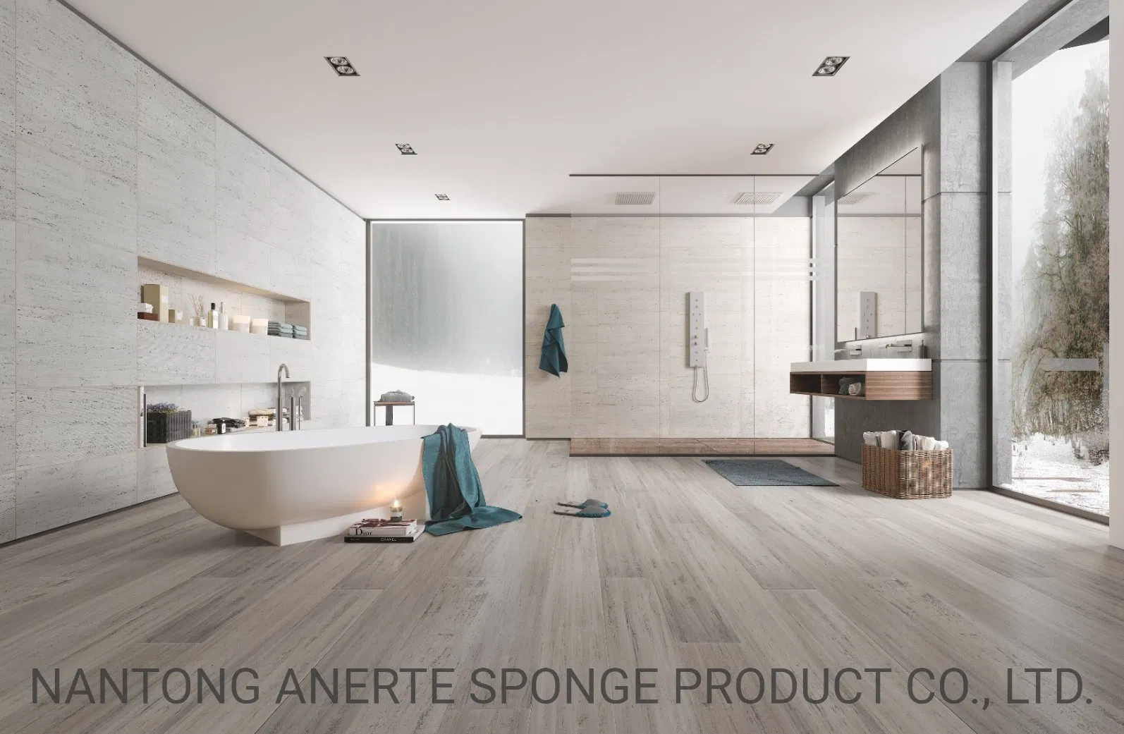 Timber Hybrid Hardwood Floor with Rigid Core and Padding