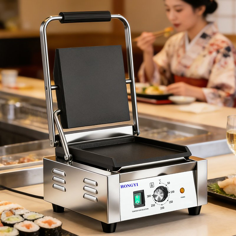 Electric Griddle Countertop for Campus Canteen