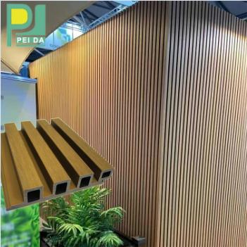 Fireproof WPC PE Coextrusion Cladding Outdoor Wall Panel