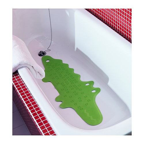 Fish Shape Natural Rubber Silicone Rubber Non Slip Bath Mat Shower Mat Back with Sucker Disks