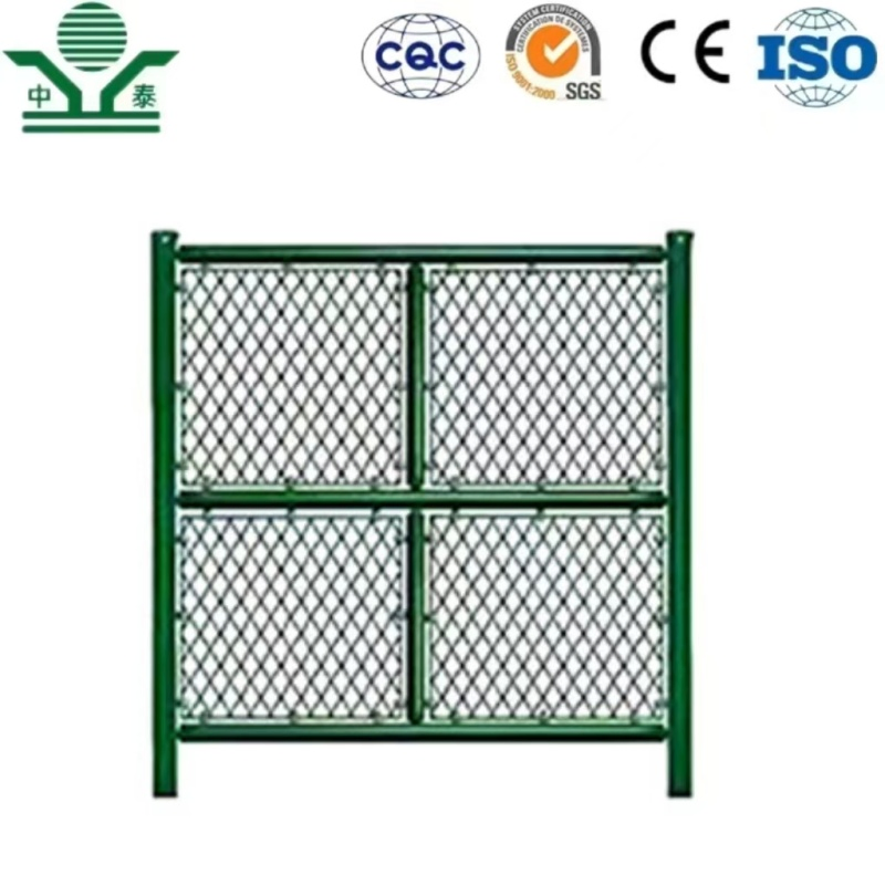 Zhongtai Hot Sale PVC Coated 50*50mm Hole Chain Link Wire Mesh Fence for Basketball Court