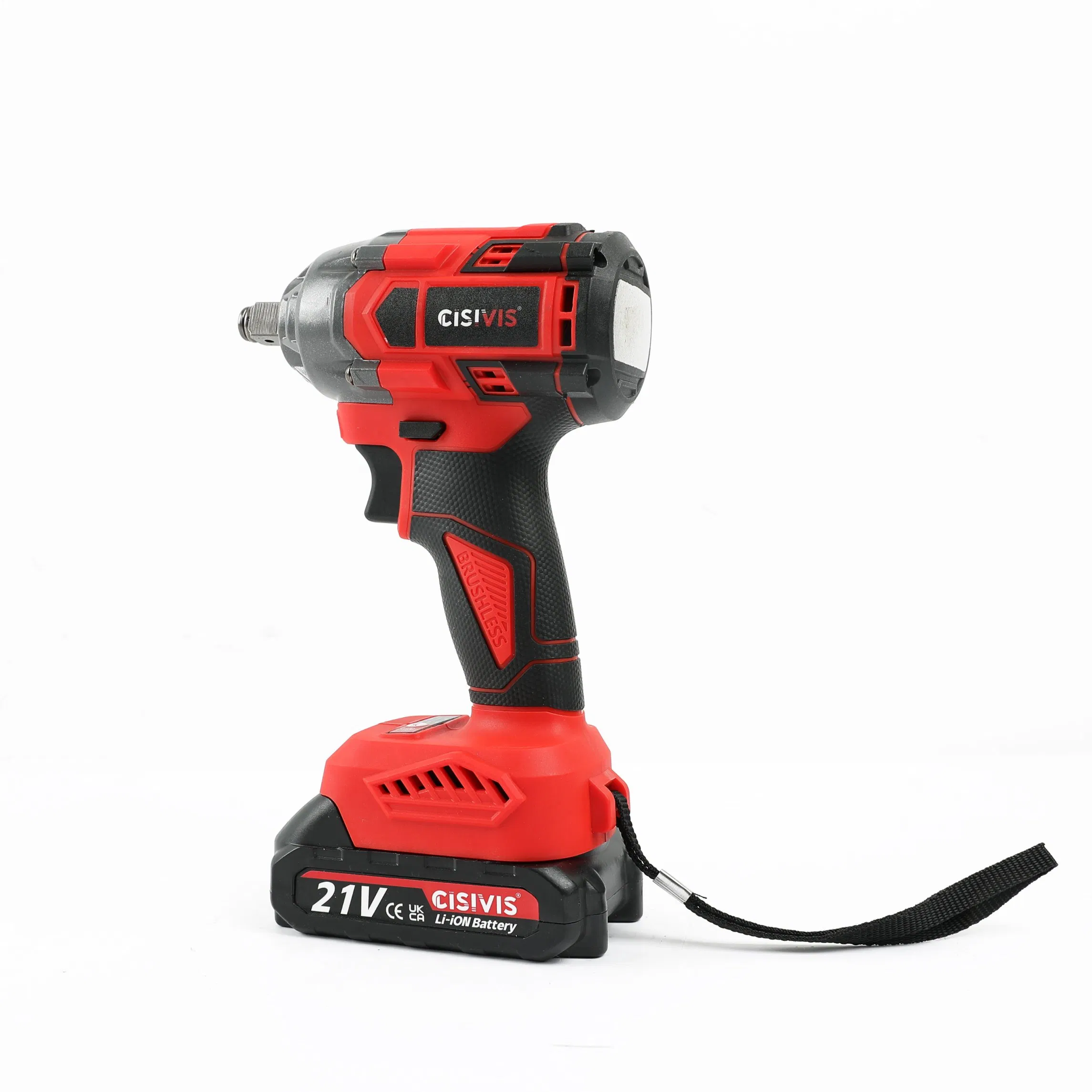 Cisivis 280n Brushless Cordless Impact Wrench with Lithium Battery for Automotive Repair and DIY Home Maintenance Lightweight Design