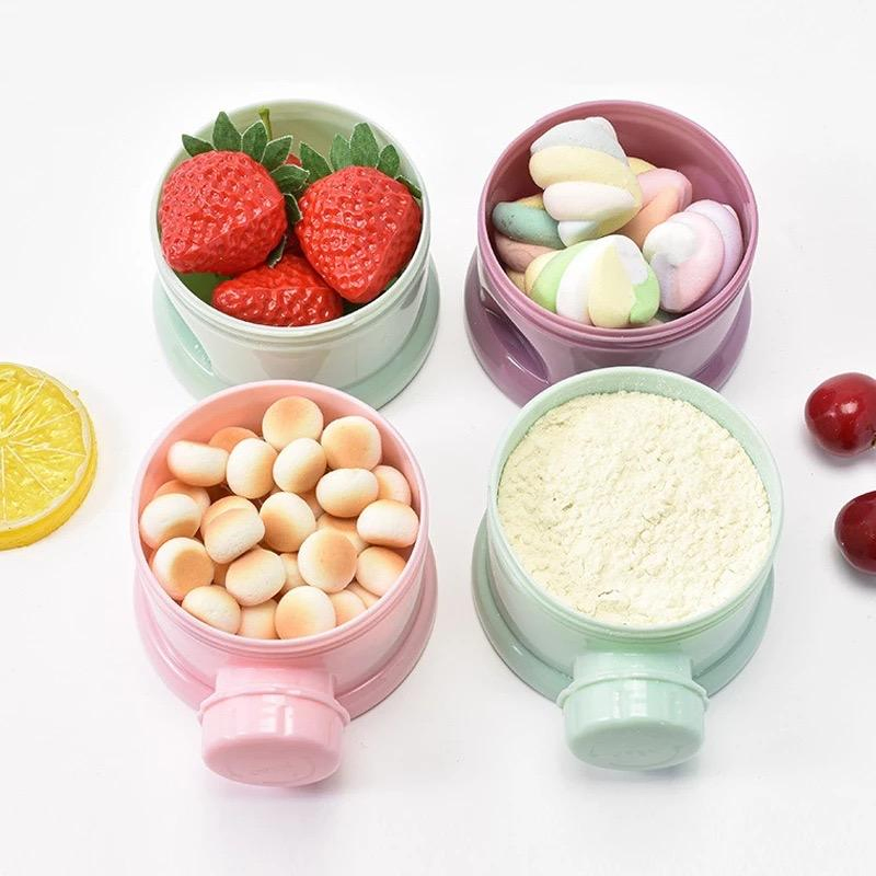 Cute Bear Design 3-Layer Snack Box for Kids' Meals