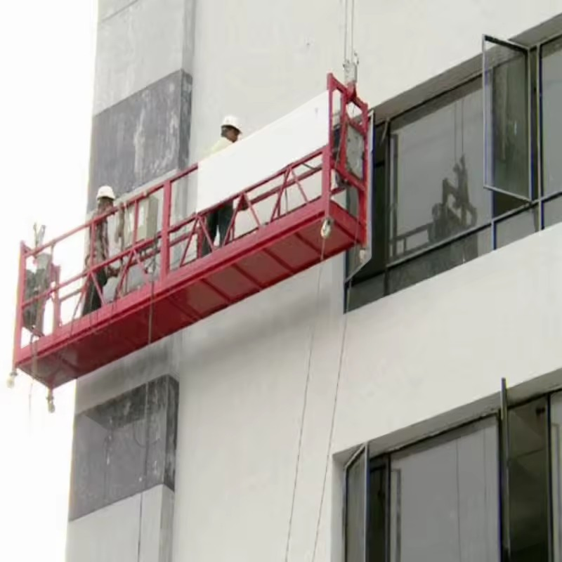 Galvanized Steel Electric Lifting Window Cleaning Suspended Platforms Zlp630 Cradle