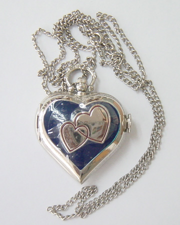 New Fashion Small Heart Pocket Necklace Pendant Watch for Gift