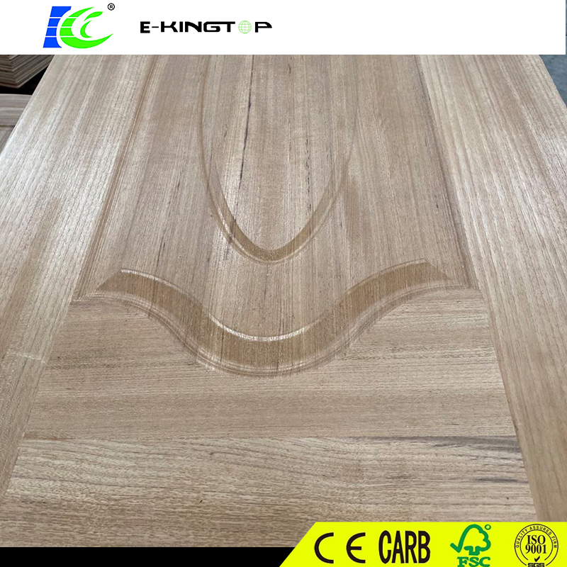 HDF Teak Veneer Moulded Door Skin 3mm Thickness for Middle East