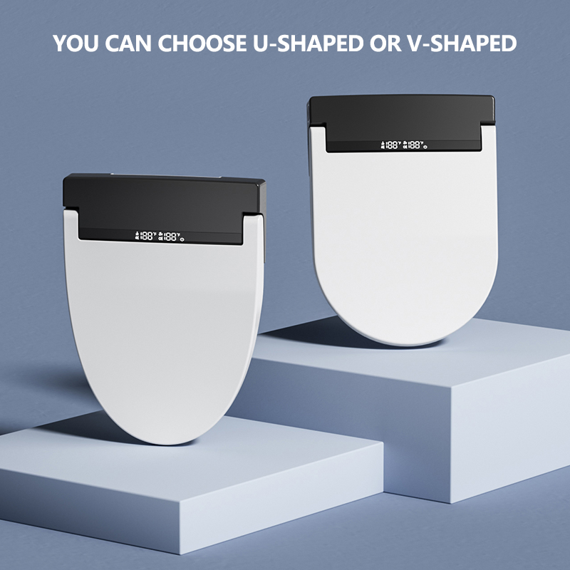 Smart Toilet Seat Ultra Slim Automatic Cover Electric Bidet Lid Soft Close Adaptable Intelligent Heated Wc Toilet Seat