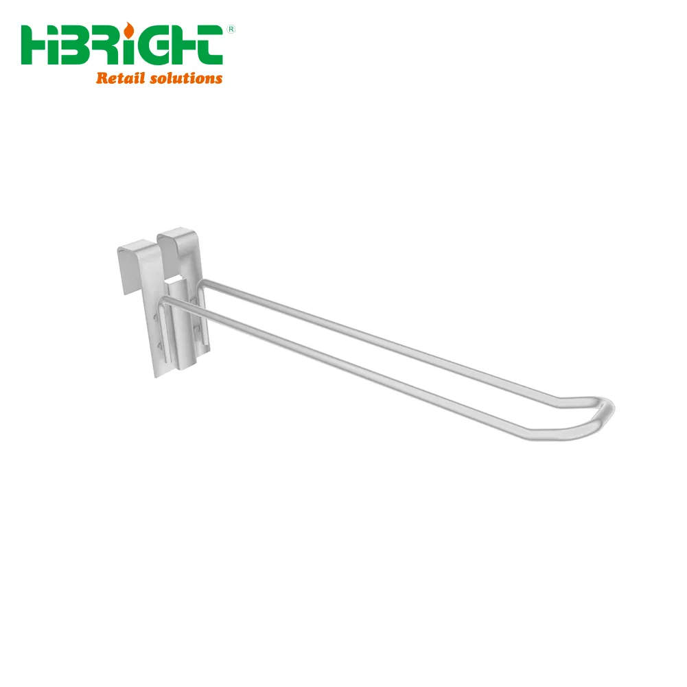 Metal Plastic Chrome Zinc Painted Display Hook Single Double Wire