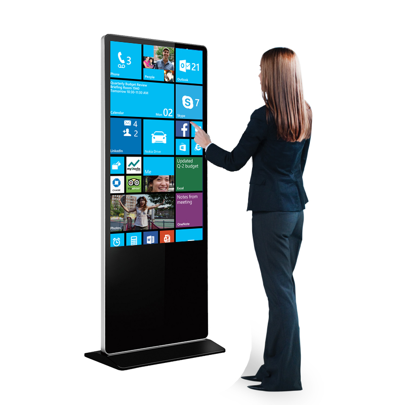 Cost Effective Indoor 49 Inch Smart LCD Touch Screen Display for Chain Store Floor Standing Interactive Digital Signage