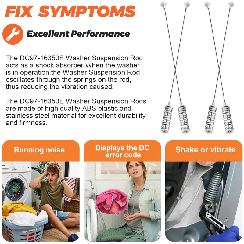 Samsung DC97-16350e DC97-16350u Washing Machine Suspension Rods Washer Shock Absorber