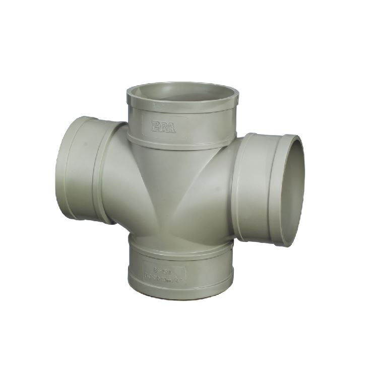 Era UPVC/PVC/Plastic/Drainage Fittings Plane Cross Drainage Fitting