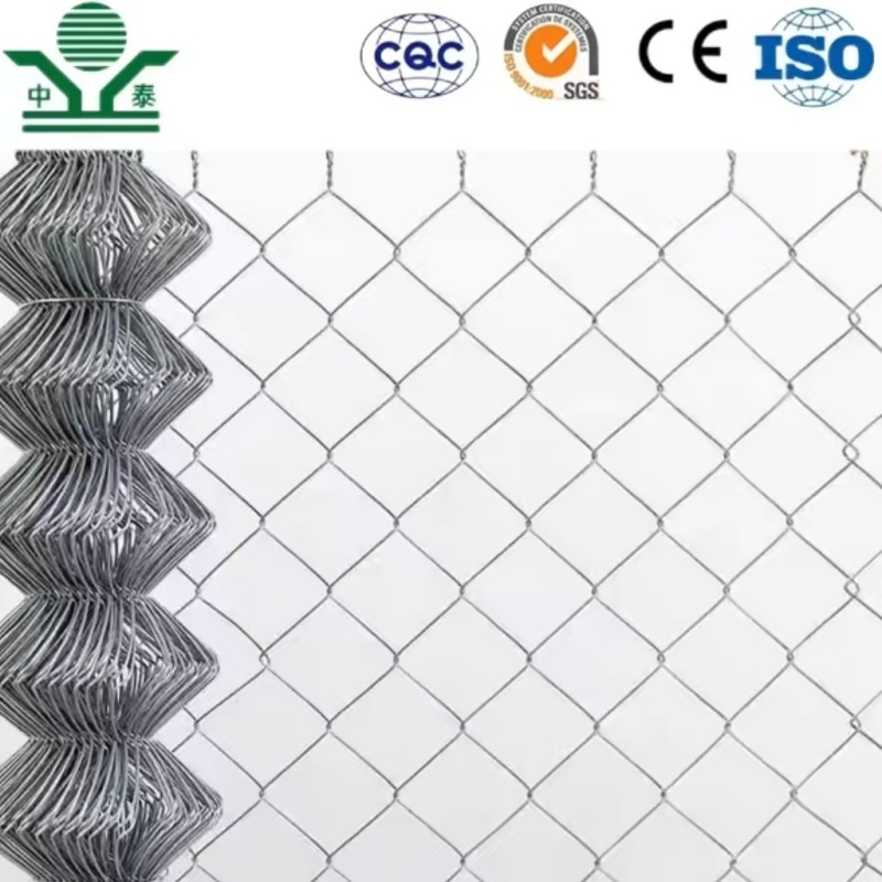 Zhongtai Hot DIP Galvanized Iron Wire Mesh Chain Link Wire Fence