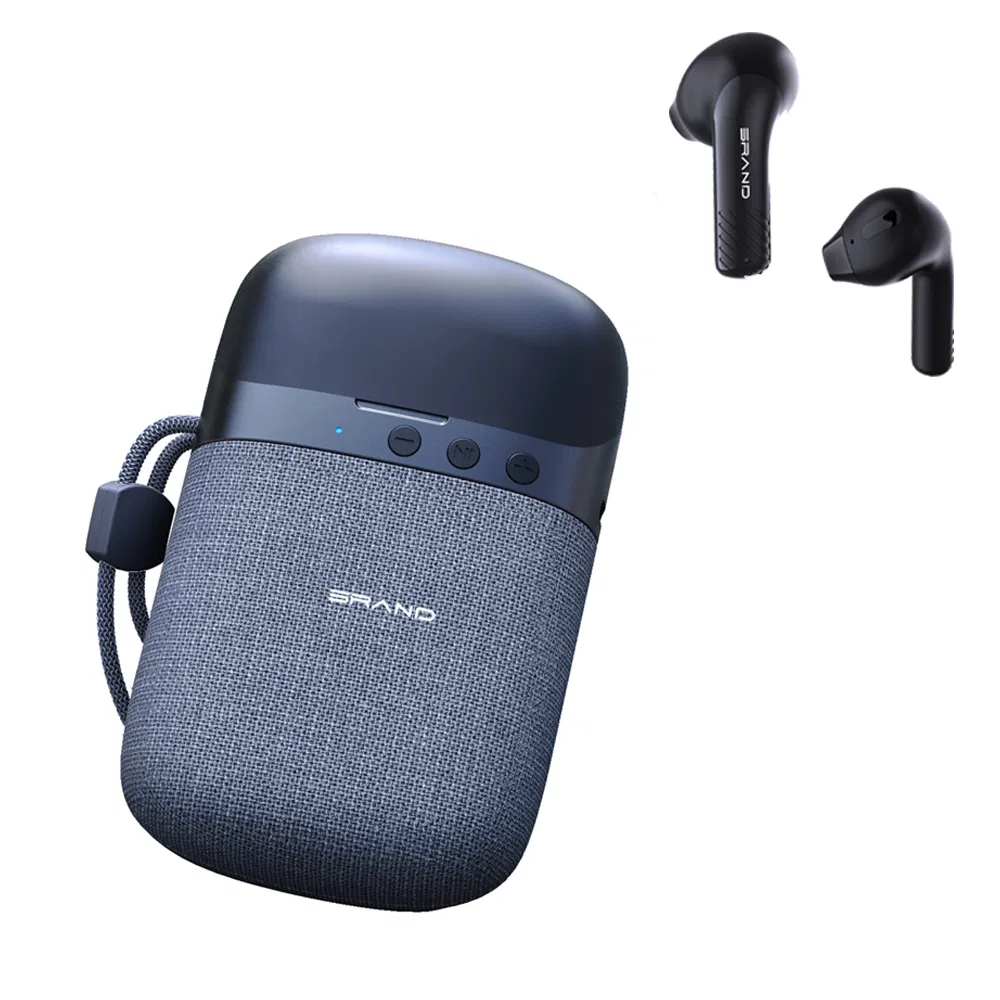 New Trending Factory Direct 2 in 1 Function Earbuds for Phone for Mobile Devices HiFi Stereo Sound Wireless Speaker Combo