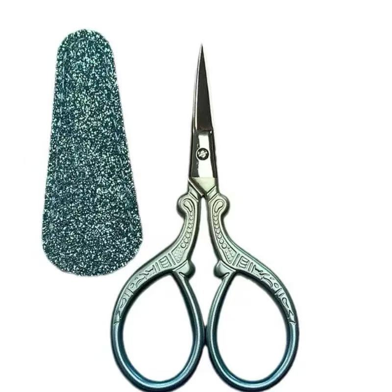 Factory Wholesale Vintage Household Embossed Small Phoenix Scissors Craft Beauty Small Scissors