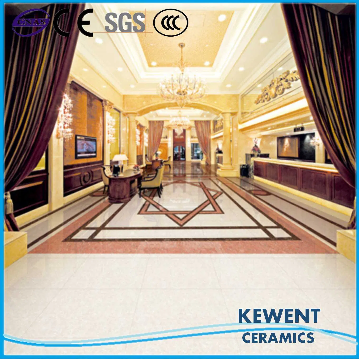 Building Material Double Loading White Pulati Polished Porcelain Tile for Interior Flooring