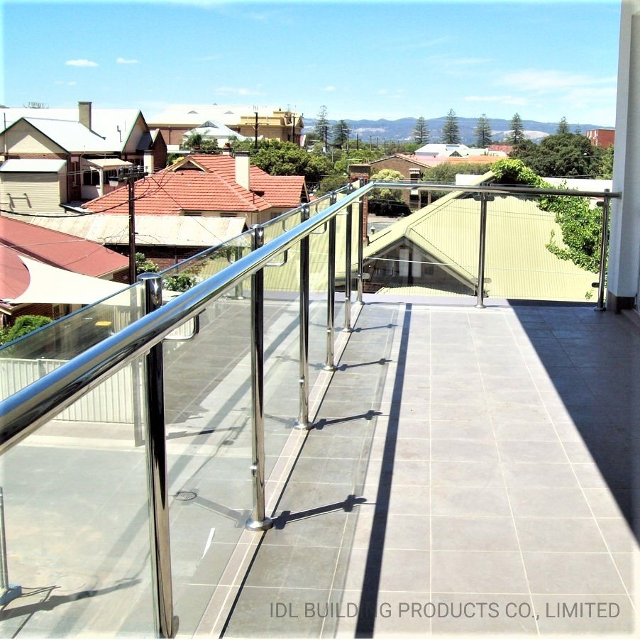 Rust-Proof 316 Stainless Steel Baluster Handrail Balustrade&Fence Tinted Glass Railing Balcony Railing Design Glass for Terrace&Staircase