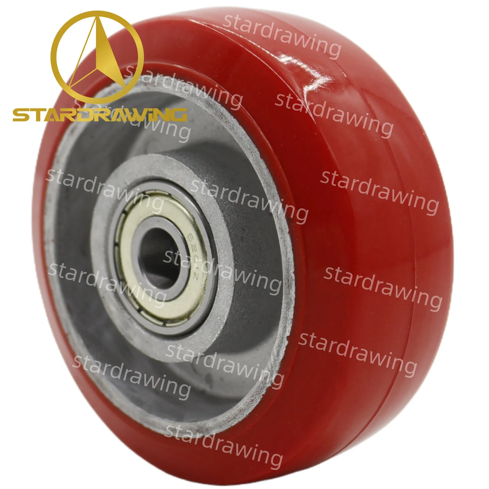 Stardrawing 100mm 4inch High Temperature Resistant Silicone Rubber Wheel Caster
