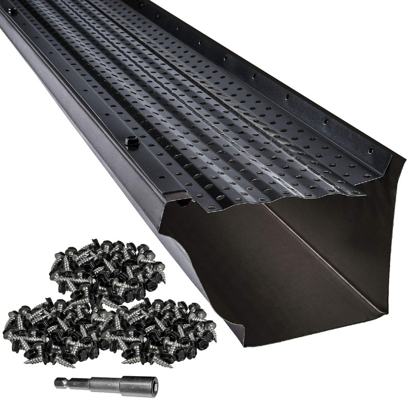 5 Inch X 4 Foot Leaf Guard Aluminum Mill Finish for USA