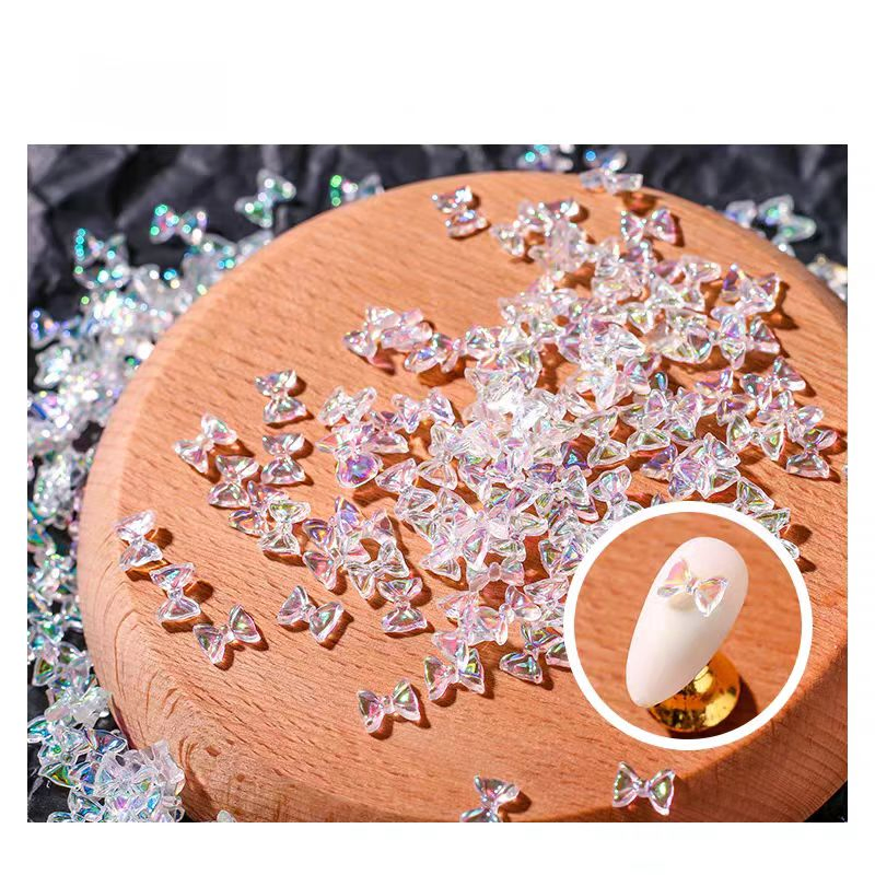 New Product Ideas Bows DIY Nails Cute and Sweet Nail Art Ornaments