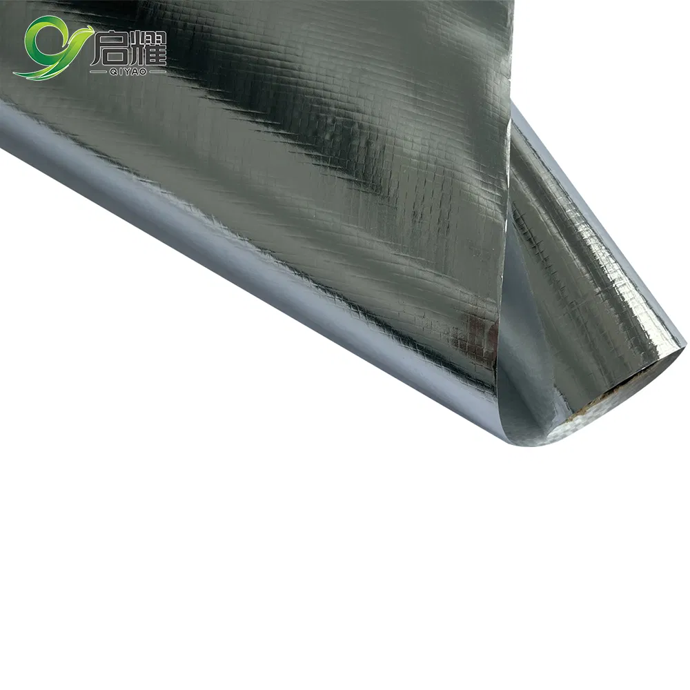 Aluminum Foil Insualtion Woven Fabric Radiant Barrier House Wraps Solid