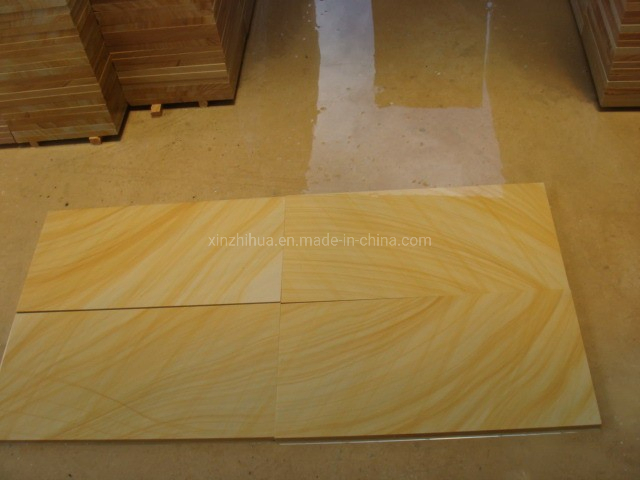 Yellow Sandstone for Furniture/Wall Floor Tile/Wash Basin/Vanity Top