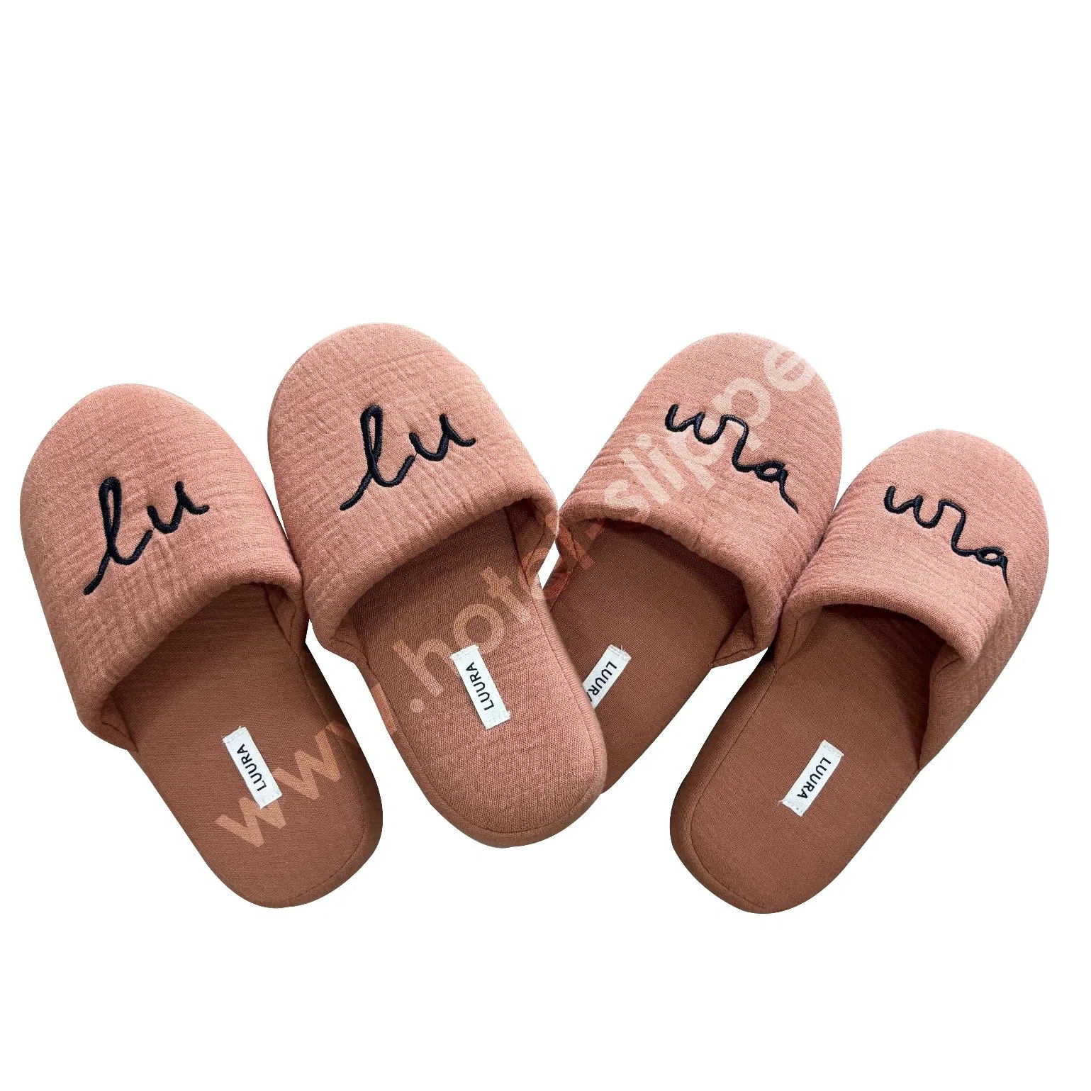 Premium Hotel Cotton Cloth Child Slippers Indoor Home Slipper with Cotton Bag
