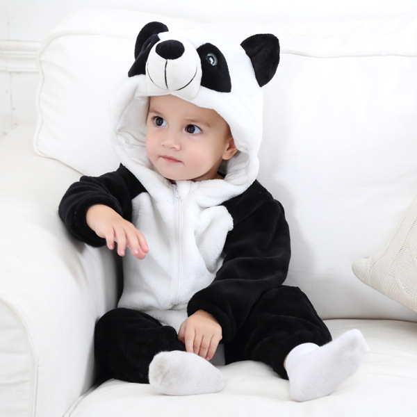 Newborn Baby Cute Onesie Costume Winter Hoodie Clothes Girl 0-18m Boys Jumpsuit Christmas Romper Warm Clothing Pajamas for Kids Overall