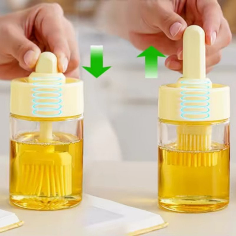 Durable Nylon Bristle Oil Bottle Brush Set for Efficient Kitchen Cleaning and Deep Reusable Container Washing