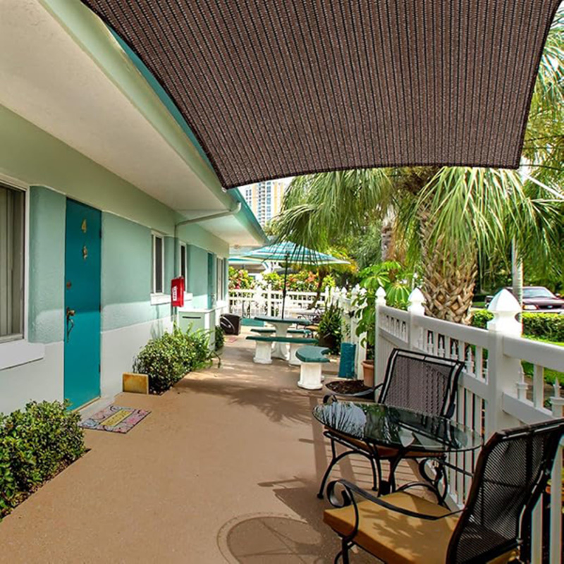 Wind-Resistant Shade Sail for Beach Resorts and Coastal Hotel Terraces