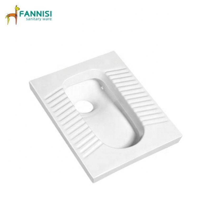 Wholesale Cheap Modern Rectangular Squatting Pan Bathroom Sanitarios Plate Squat Toilet Pan