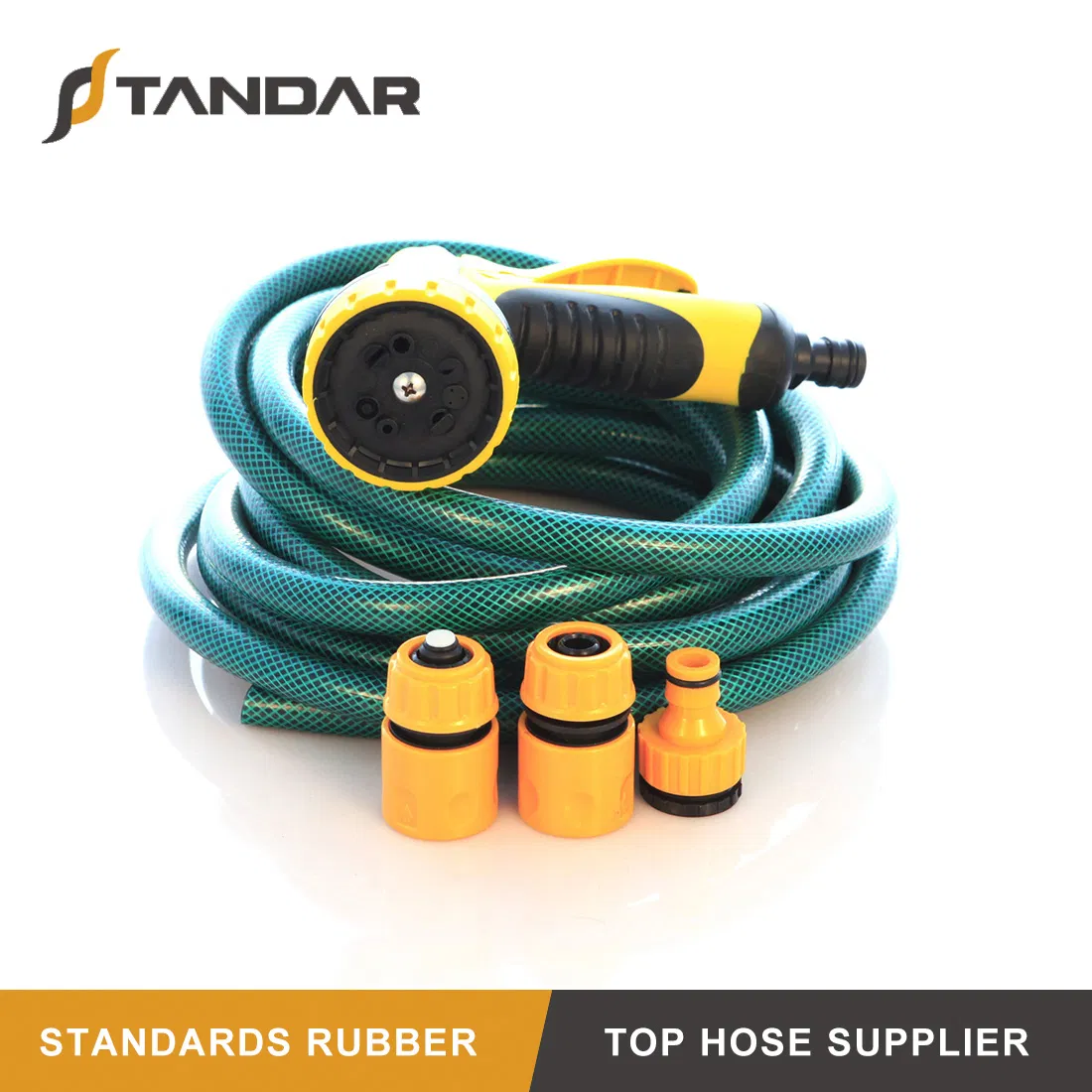 High Pressure Flexible Green PVC Garden Water Fiber Braided Hose
