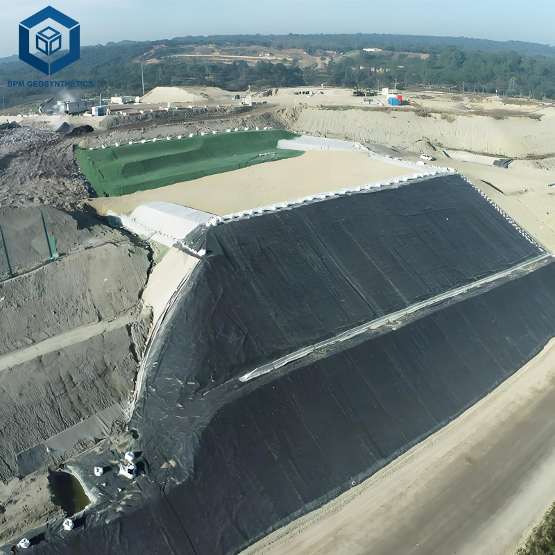 1.0mm 2.0mm Black Plastic Sheet Liner Waterproofing HDPE Geomembrane for Dam