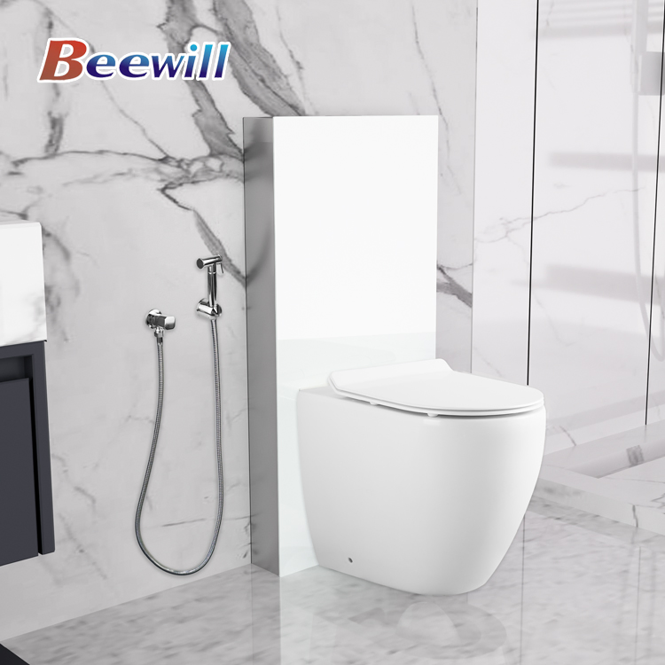Wholesale Sanitary Ware Floor Mounted Toilet Bidet Sprayer and Glass Flush Water Tank