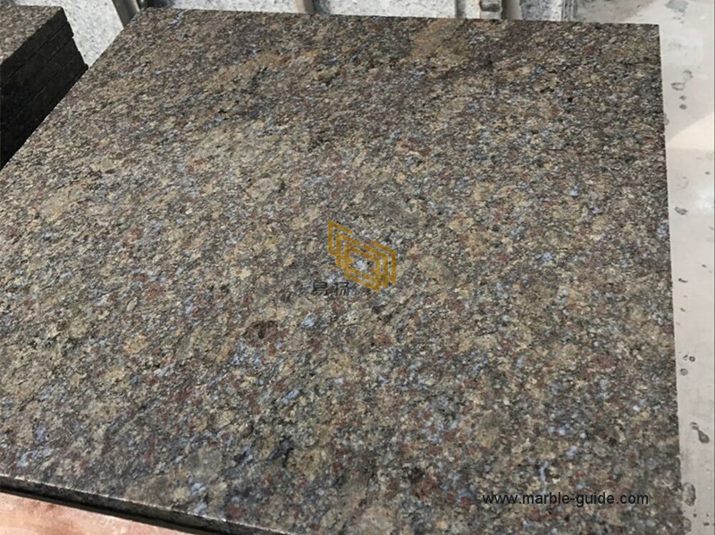 Natural Butterfly Blue Granite Stone Slab for Wall/Kerbstone/Countertop/Tiles/Worktops/Stairs