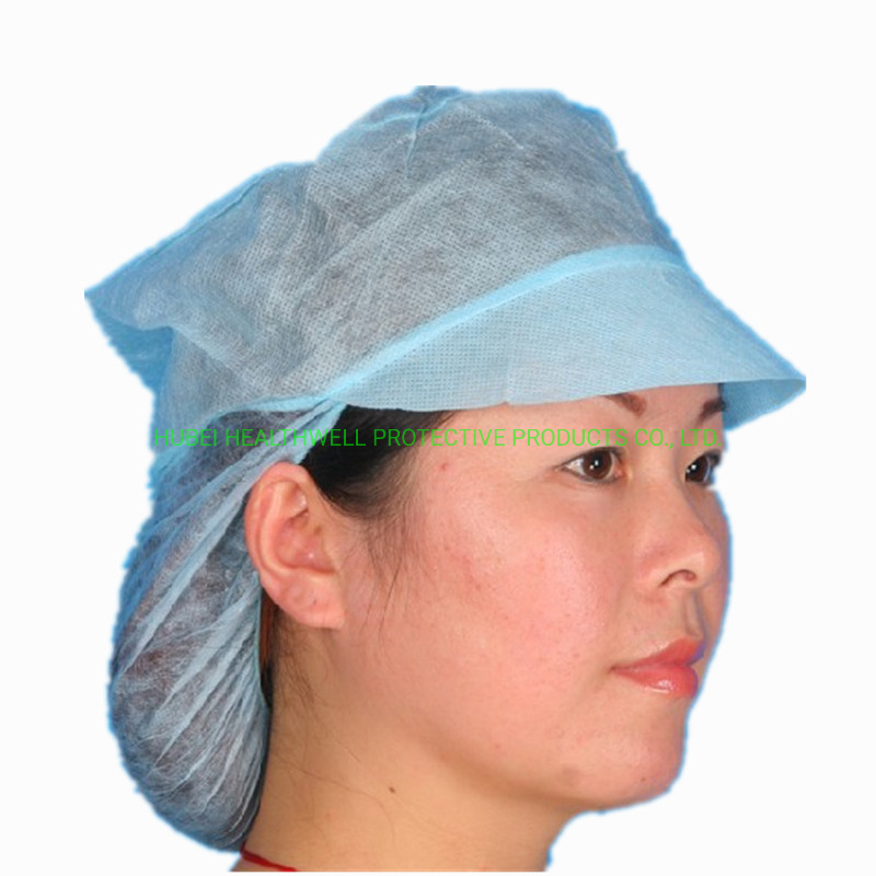 Disposable Non Woven Women′ S Snood Cap Hair Cap Nonwoven Work Cap for Food Industrial