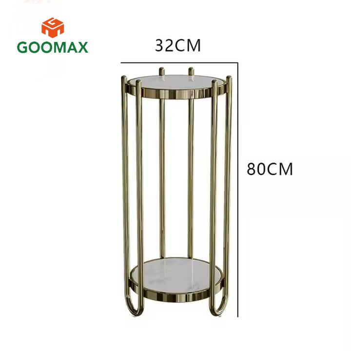 Contemporary Stainless Steel Flower Stand for Floral Displays and Custom Branding