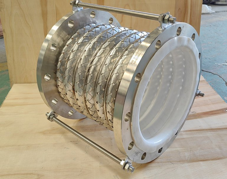 PTFE Lined Steel Braided Bellows Expansion Flexible Compensator