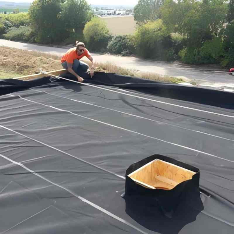 Reliable EPDM Material Lx 1-8m Specification 1mm Super Quality EPDM Geomembrane Waterproof Product Dam Landfill Lake Biogas Mining Fish Shrimp Farm Pond Liner