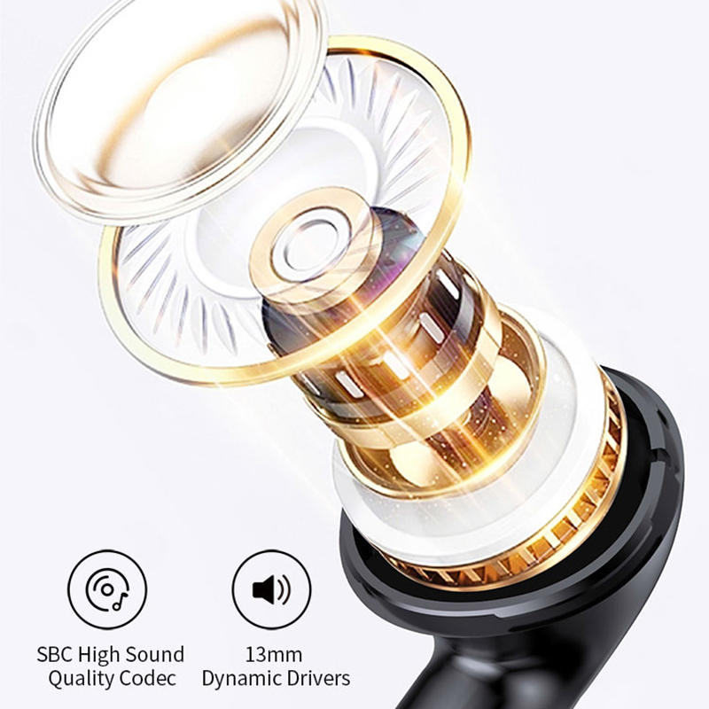 Наушники S47 TWS с дисплеем, Bluetooth 5.3, черные