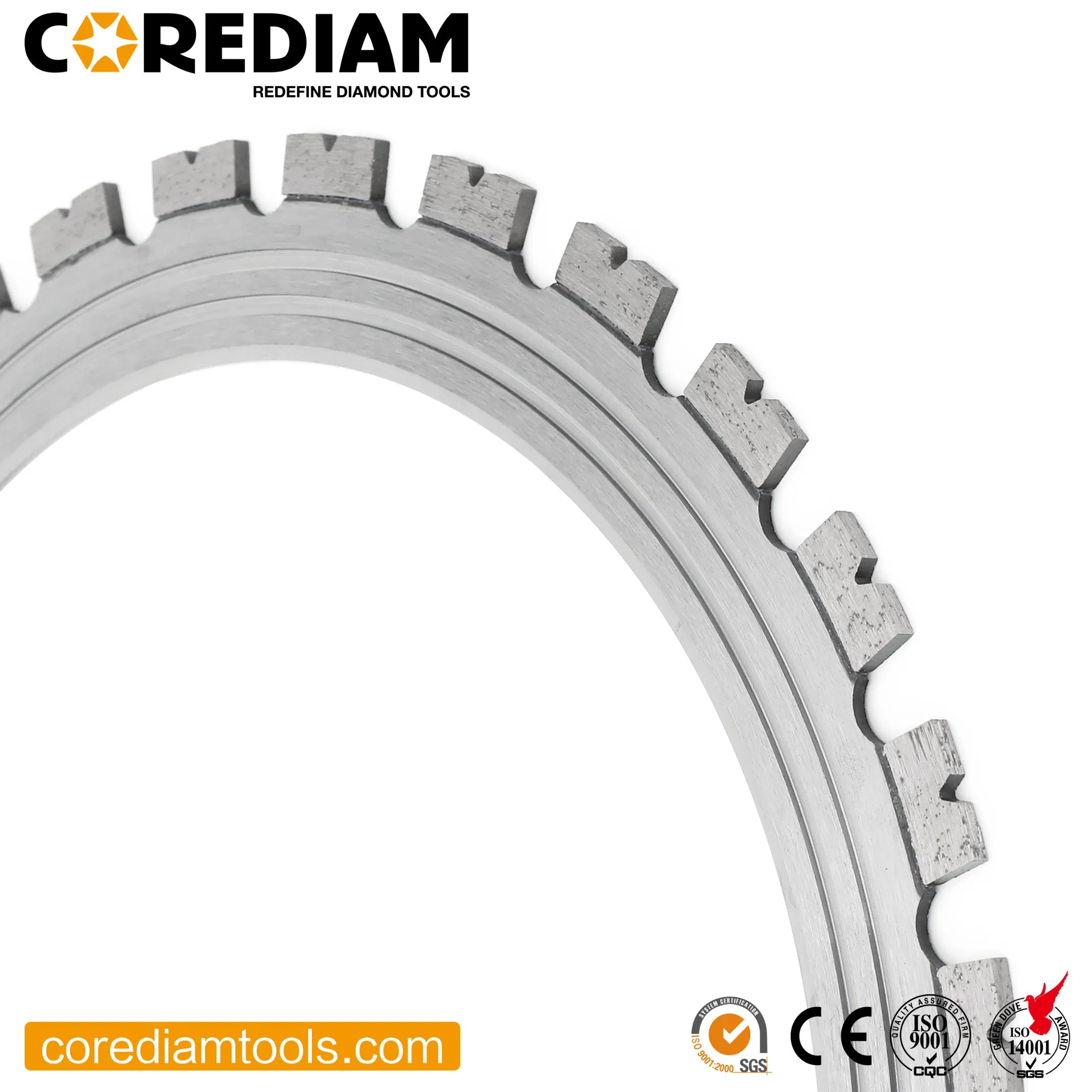 394mm Diamond Tool Deep Cutting Blade Laser Welded Ring Saw Blade