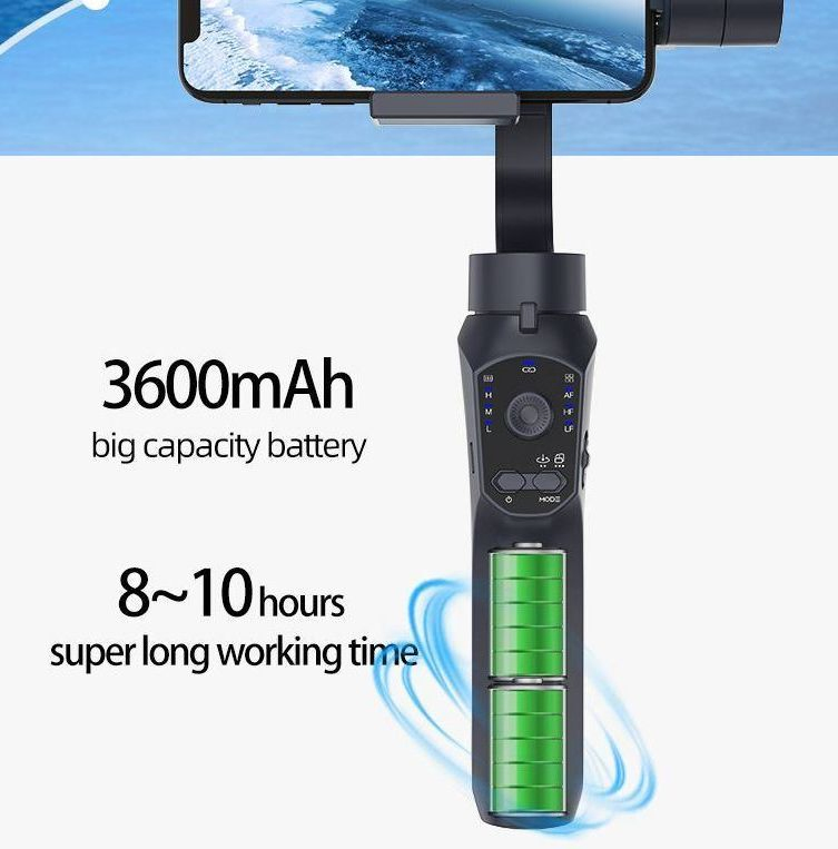 Монопод F10 PRO с Power Bank и стабилизатором
