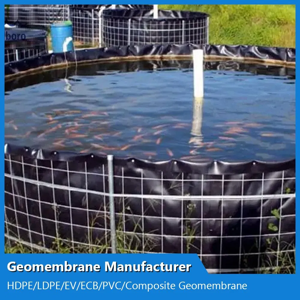 ASTM Virgin Material 0.2mm/0.5mm/0.75mm/1mm/1.5mm/2mm Waterproof HDPE Geomembrane Manufacturer