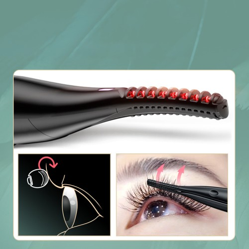 Heated Electric Waterproof Eyelash Curler - Customizable Professional Eyelash Tool with Temperature Control