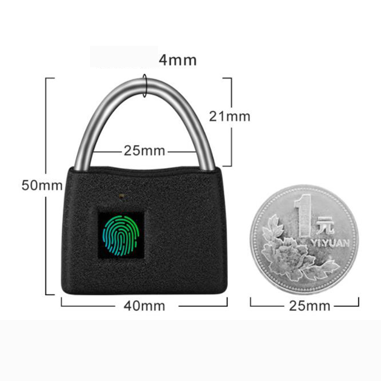 Long-Lasting 12-Month Battery Life Rechargeable Smart Fingerprint Padlock